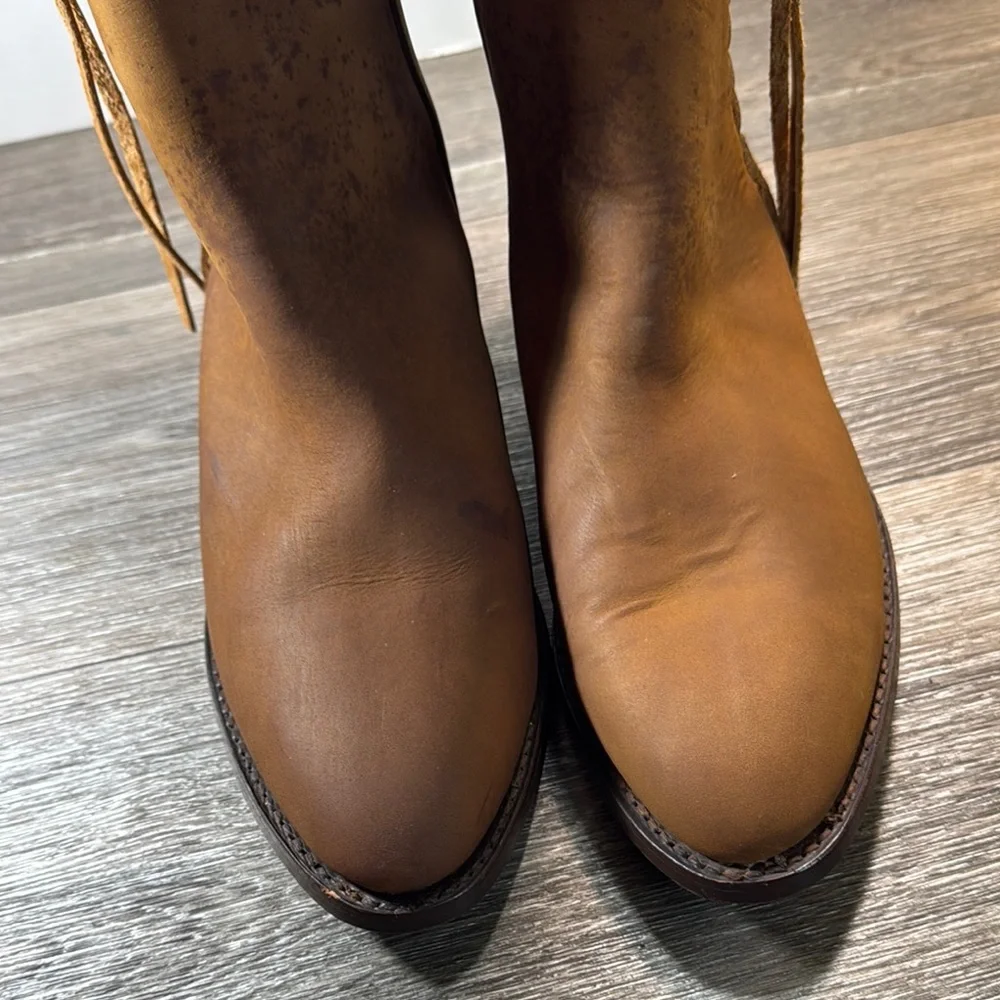 El Canelo Brown Leather horse riding Boots men’s 10.5